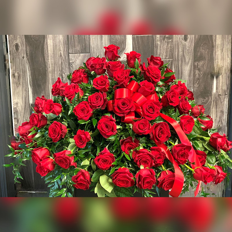 Heavenly Rose Casket Spray