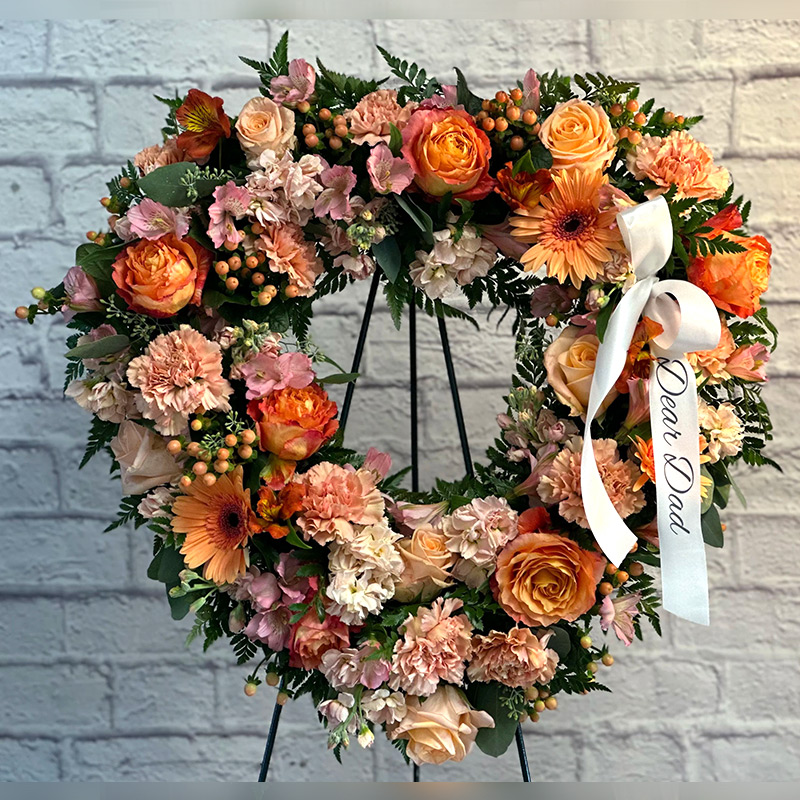 Open Heart Standing Spray